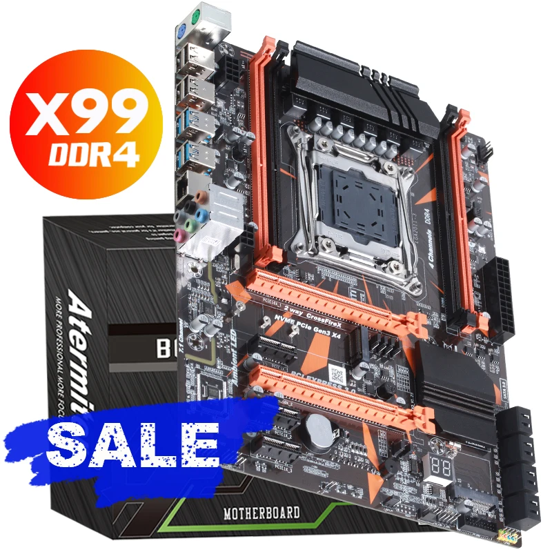 Atermiter X99 LGA2011-V3 Professional 4 Channel DDR4 Desktop Computer ...