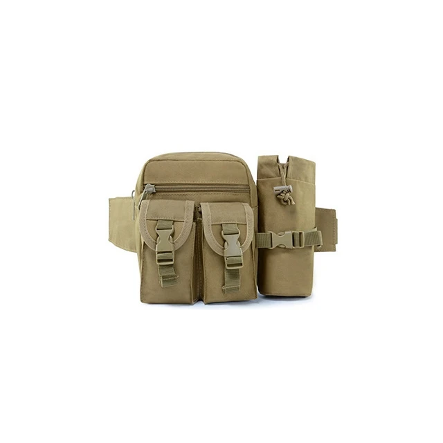 Khaki Поясная Сумка Molle Военная тактическая поясная сумка походная охотничья походная велосипедная дорожная Водонепроницаемая 600D нейлоновая уличная поясная сумка - Цвет: Khaki