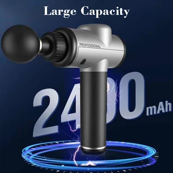 

Massage Gun Rechargeable DeepTissue Percussion Muscle Massager for Pain Relief Portable Massage Device Massage Body with 4 Heads