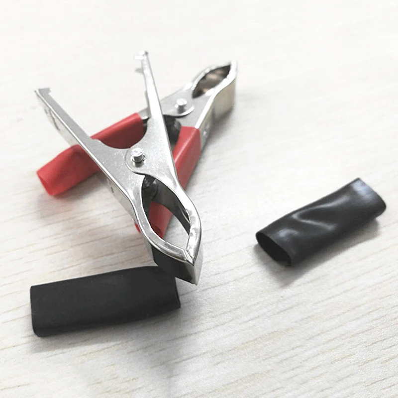 2 шт. зажимы аллигатора изолированные батареи авто автомобили тестер напряжения