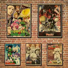 Poster Kraft-Paper Wall-Art Home-Room-Decor Classic Prints Japanese Anime Hunter-X-Hunter
