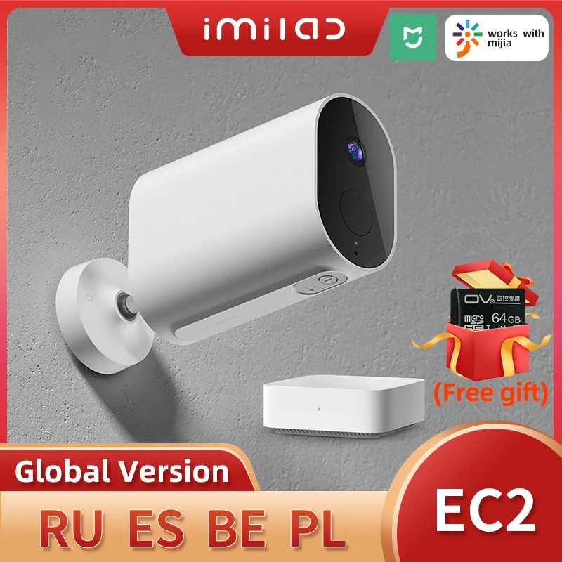 IMILAB-cámara Cctv EC2 para el hogar, 1080P, HD, wifi, inalámbrica, para exteriores, hogar inteligente, Ip, cámara de vigilancia con visión nocturna