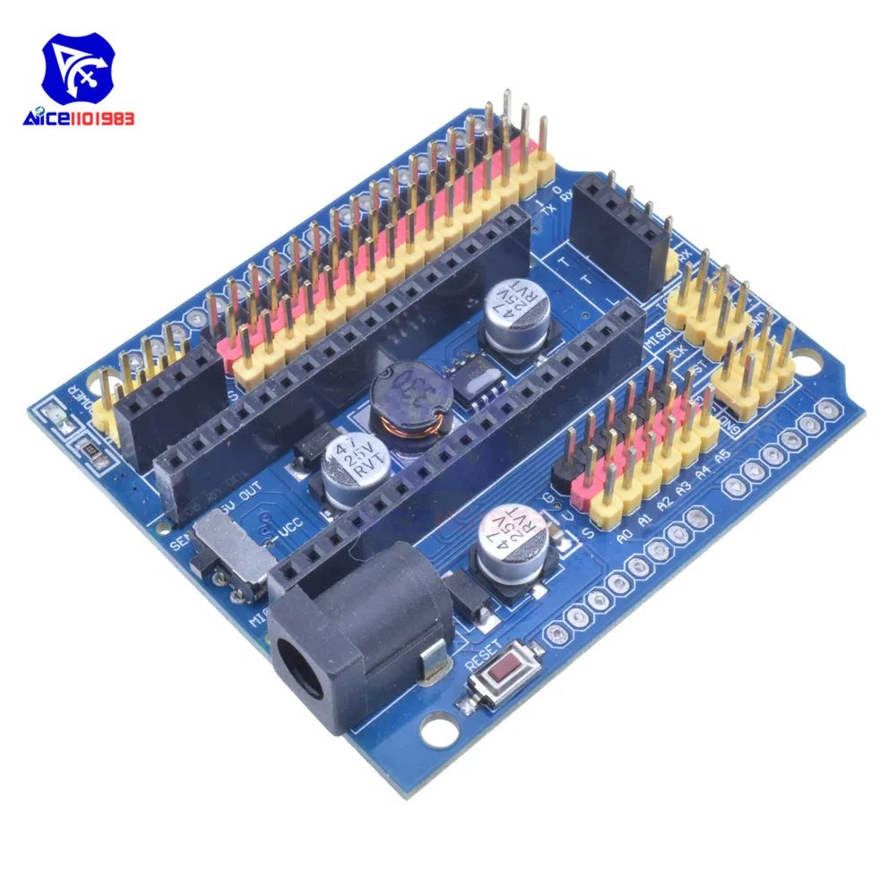 Nano V3.0 I/O IO 5 5*2 1 мм Интерфейс Micro Plus плата расширения Sensor Shield В для Arduino UNO R3 Leonardo