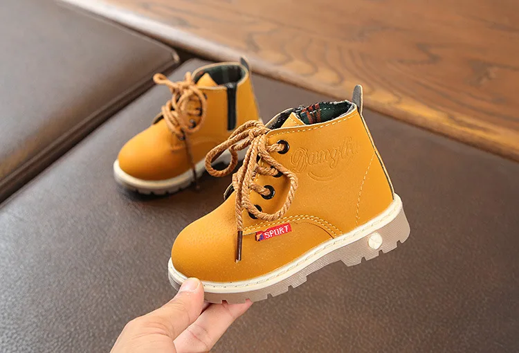 child snow boots shoes for girls boys boots fashion soft bottom baby girls boot 21-30 autumn winter child boots shoe