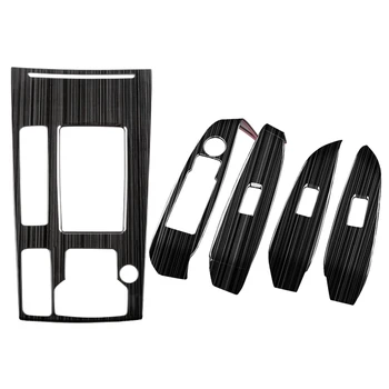 

for Mazda 6 Atenza 6 2019 2020 Car Gear Shift Panel + Window Switch Panel Cover Sticker Trim Strip Garnish Styling