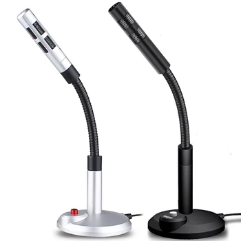 

New 3.5mm Wired Condenser Microphone for Computer PC Desktop Laptop Notebook Recording Gaming Podcasting Microphones