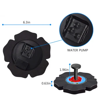 

5V 1.4W Solar Fountain Pump Home Garden Decoration Solar Panel Water Pump Bird Bath Pool Pond Aquarium Waterfall Solar Fountain