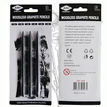 2B/4B/HB полностью углеродная эскизная ручка 3*3 черный костюм