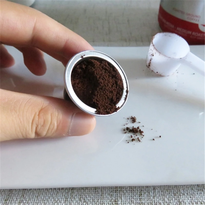 US $34.86 100pcs Disposable Nespresso Coffee Capsules Cup With Sticker Refillable Refilling Coffeeware Convenient Filter Random Colour