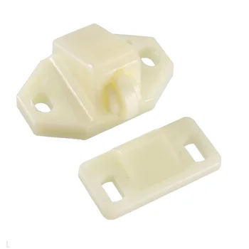 

uxcell Furniture Cabinet Closet Door Roller Catch with ABS Roller Beige 10Pcs