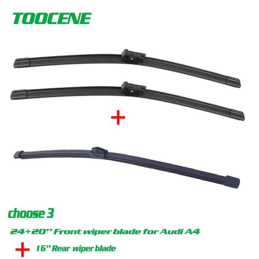 Щетки стеклоочистителя для Audi A4 B8 Q3 2009 2016 24 + 20 16 дюймов|wiper blade|rear wiper bladewindscreen |