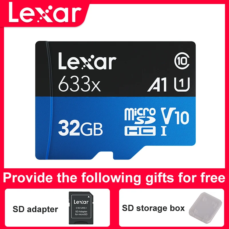 Lexar 633x Ново оригинальный 100 МБ/с. micro &quotcartão sd 512 ГБ 128 г 256 sdxc карты памяти sdhc leitor