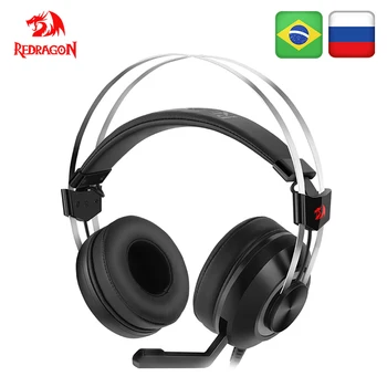 

Redragon TALOS H601 GAMING HEADSET GAMER 7.1 USB PC PS4 Surround PRO Wired Computer Headsets Earphones With Microphone
