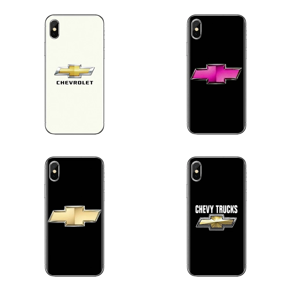 Soft Transparent Shell Covers For iPod Touch Apple iPhone 4 4S 5 5S SE 5C 6 6S 7 8 X XR XS Plus MAX car Chevrolet logo |