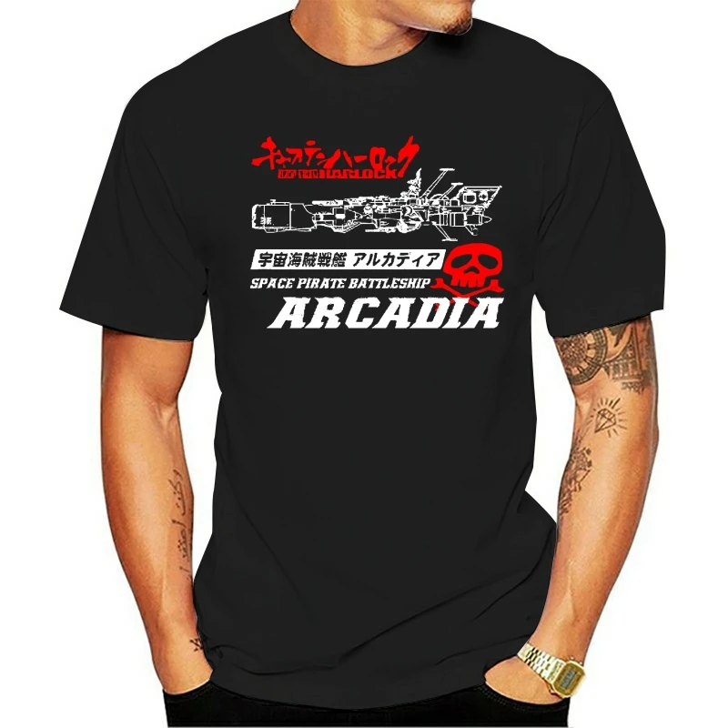 Футболка Albator Captain Harlock Space ARCADIA S M L XL 2XL 3XL(2) | Мужская одежда