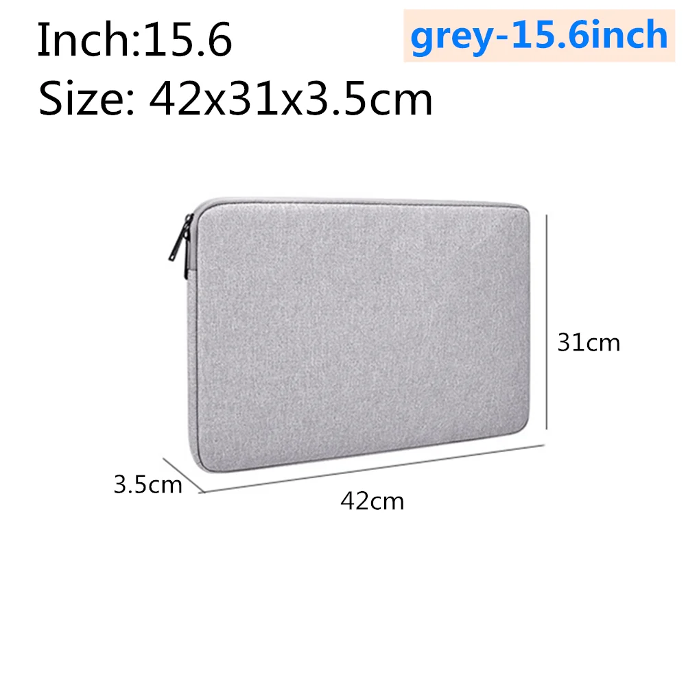 grey-15.6inch Водонепроницаемый чехол для ноутбука Macbook air pro 13,3 14,1 15,4 15,6 дюймов для Apple просо ноутбук Войлок вкладыш посылка чехол - Цвет: grey-15.6inch