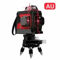 as show Новые 12 линий 3D зеленые/красные Лазерные уровни самонивелирующиеся 360 градусов вращающиеся Горизонтальные и вертикальные поперечные линии Зеленая лазерная линия - Цвет: as show