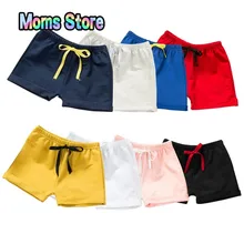 Детские шорты хлопковые шорты для мальчиков и девочек брендовые Шорты Трусики для малышей Детские пляжные короткие спортивные штаны одежда для малышей