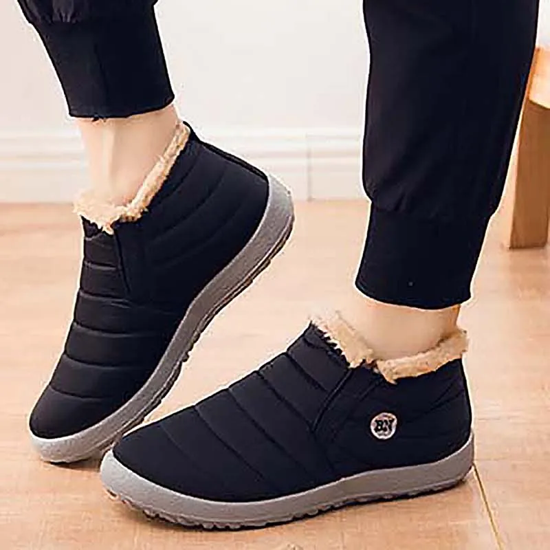Women Snow Boots Plush Warm Women's Ankle Boots Winter For Women Fashion Ladies Shoes Waterproof Shoes Female Couple