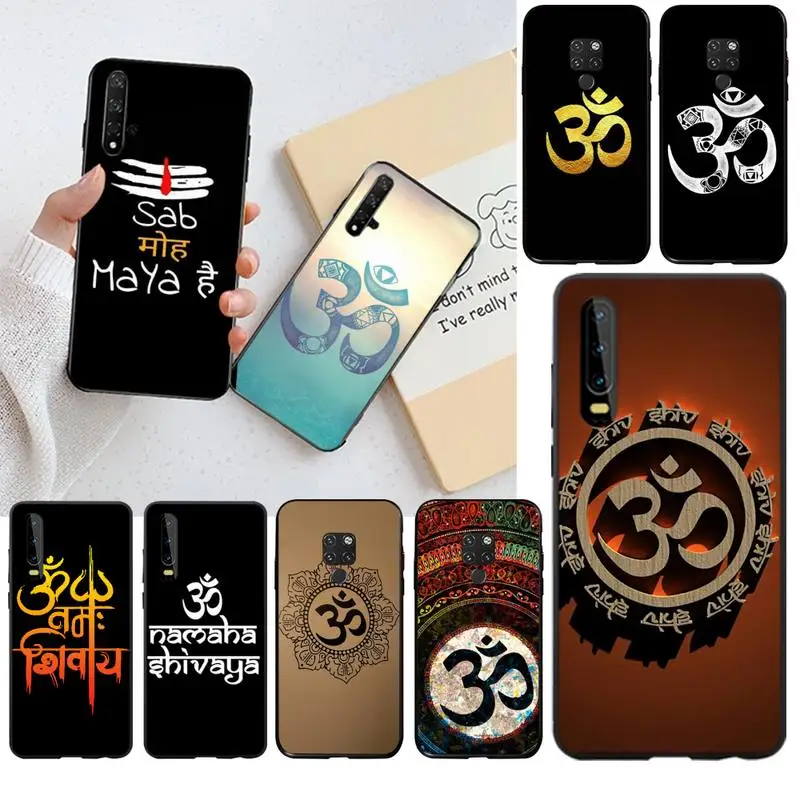Aum Om Ohm индуистский буддийский DIY Роскошный чехол для телефона Huawei P40 P30 P20 lite Pro Mate 20