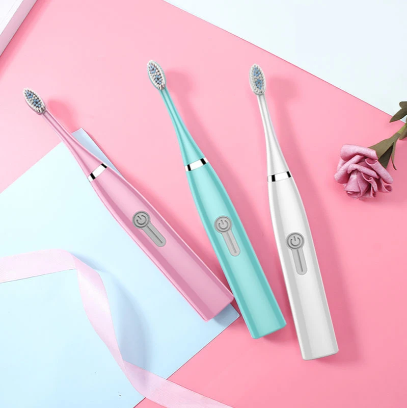 Electric Toothbrush Men and Women Adult Children Non-Rechargeable Sonic Vibration Toothbrush Couples Travel Home Whitening Teeth Electric Toothbrush Men and Women Adult Children Non-Rechargeable Sonic Vibration Toothbrush Couples Travel Home Whitening Teeth