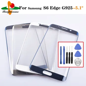 

TouchScreen For Samsung Galaxy S6 Edge G925F G925 LCD display Front Outer Touch Panel Screen glass Lens Replacement