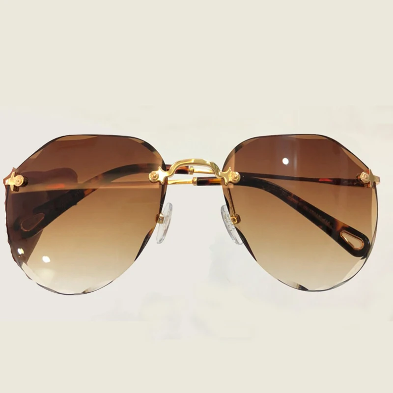 No5 Sunglasses Солнцезащитные очки с овальными линзами для женщин, фирменный дизайн, высококачественные очки, женские винтажные Модные солнцезащитные очки, очки с упаковочной коробкой - Цвет линз: No5 Sunglasses