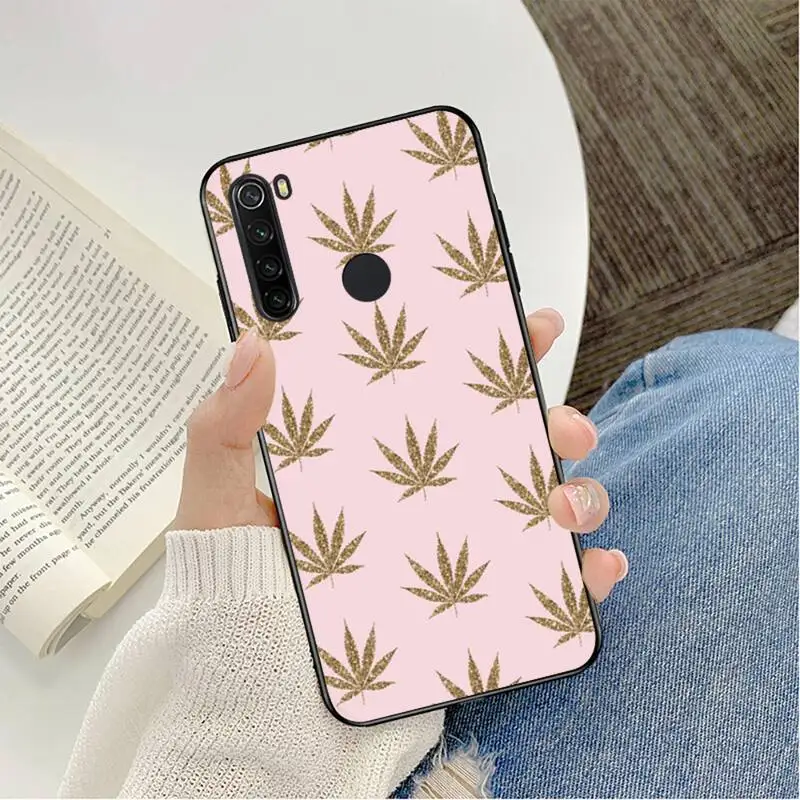 best phone cases for xiaomi YNDFCNB plant leaves Cannabis leaf Phone Case Cover For Redmi note 8Pro 8T 6Pro 6A 9 Redmi 8 7 7A note 5 5A note 7 case xiaomi leather case charging