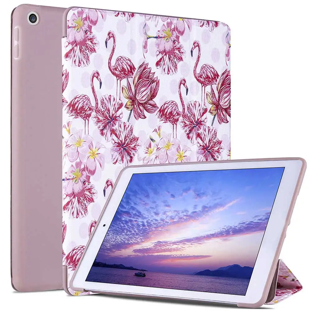 Чехол с откидной подставкой из искусственной кожи с принтом для iPad 10,2 дюймов, умный чехол с функцией автоматического сна для iPad 7-го поколения A2197 A2200 A2198
