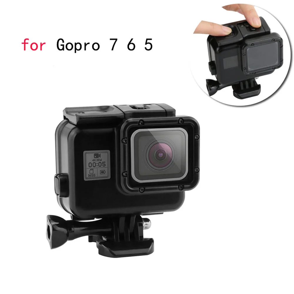 

Водонепроницаемый чехол для камеры GoPro Hero 7, 6, 5, черный