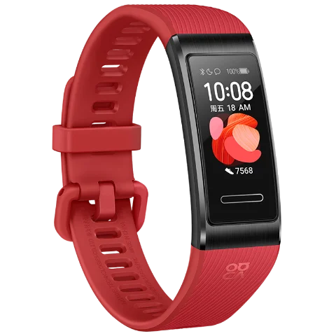 Red Смарт-браслет huawei Band 4 Pro, инновационные циферблаты, gps проактивный мониторинг здоровья, тестер SpO2 band 4 pro, измеритель уровня кислорода в крови - Цвет: Red