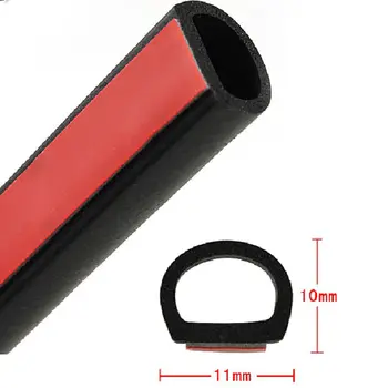 

Car Seal Strip Useful Small D Shape Protection Rubber Hollow Weatherstrip