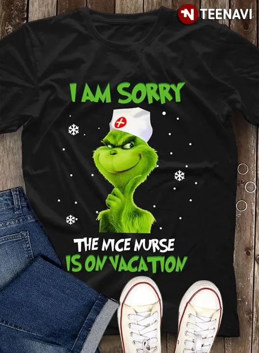 Харадзюку уличная рубашка Meni Am Sorry хорошая няня на каникулах Рождество(новая версия) Футболка