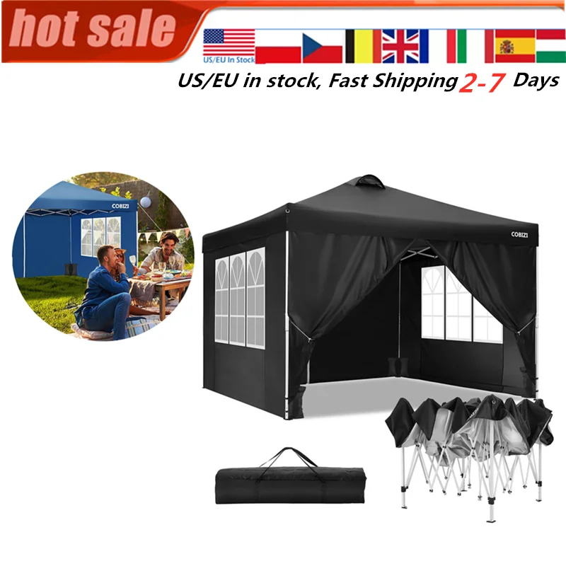 Shade Shelter Portable Tent Pavilion Gazebo Right Angle Folding Shed 4