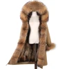 LaVelache 2022 X-Long Parka Winter Jacket Women Real Fur Coat Big Natural Raccoon Fur Hood Streetwear Detachable Outerwear New ► Photo 2/6