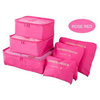 

Hot Sale 6PCS/Set Travel Cases Clothes Tidy Storage Bag Box Luggage Suitcase Pouch Zip Bra Cosmetics Underwear Organizer