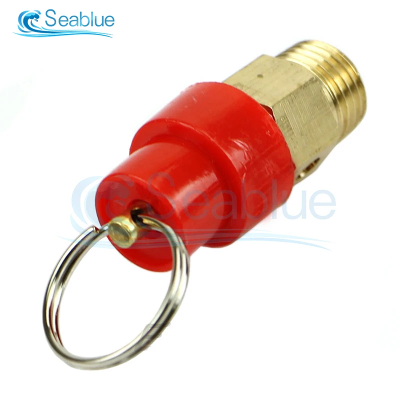 5Pcs 1/4'' BSP 1/3/4/5/6/7/8/10/12KG Air Compressor Safety Relief Valve Pressure Release Regulator 9mm Diameter Pressure Piping