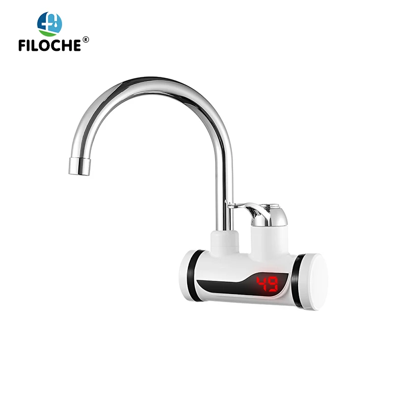 Water Heater Shower 220V Kitchen Faucet EU Plug Tankless 3000W Digital Display For Country House Cottage | Бытовая техника