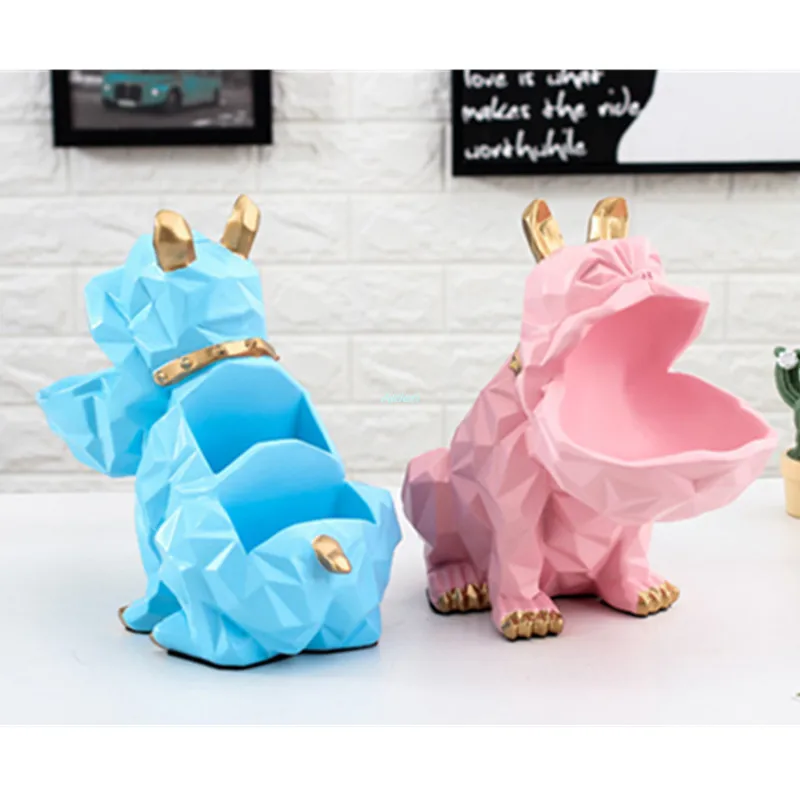 10 "Животное моделирование бульдог Canis ознакомительный Ключ коробка для хранения конфет украшения для дома ремесло креативный подарок