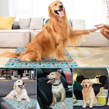 

Multicolor Printing Pet Changing Mat Washable Instant Absorbent Pet Training Pad Absorbent Pad Waterproof Changing Pad U