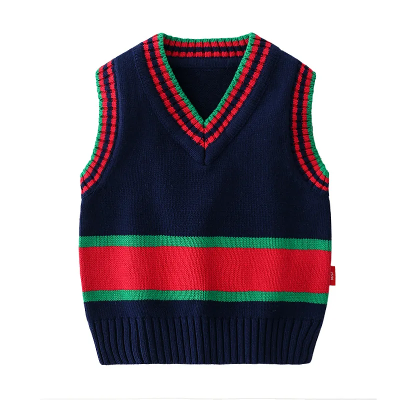 

19 Years Summer Mixed Colors Loose Warm Children Pullover Sweater Cotton Lining Sports England Kids' Coat