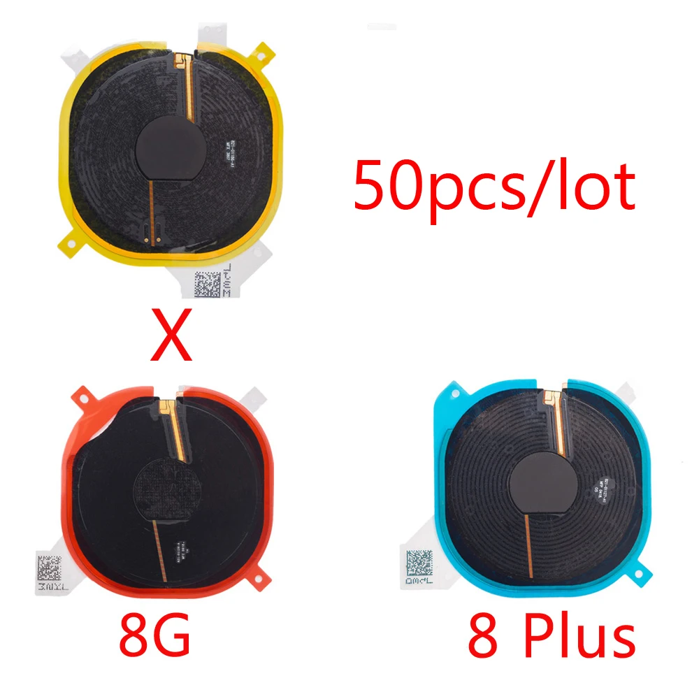 PROD 32946428221 50pcs For iPhone X 8 8 Plus NFC Chip Wireless Charging
Charge Panel Coil Sticker Flex Cable Ribbon