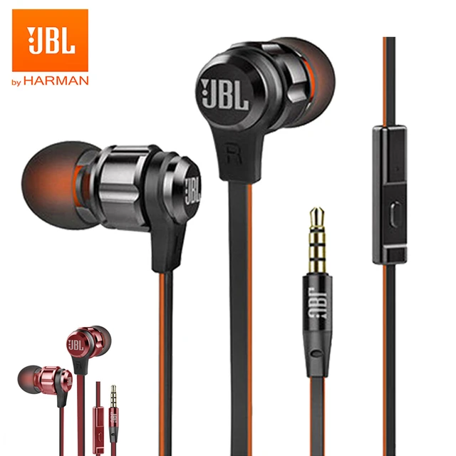 Original JBL T180A Stereo In-ear Go Earphones Remote With Microphone Sport Music Pure Bass Sound Headset For Android iPhone 1