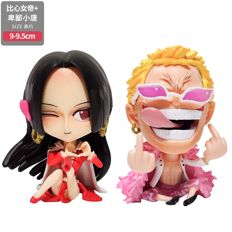 

One Piece Garage Kit Sitting Posture than the Heart of the Boa Hancock Donquixote Doflamingo Cartoon Garage Kit Doll Toys Cute
