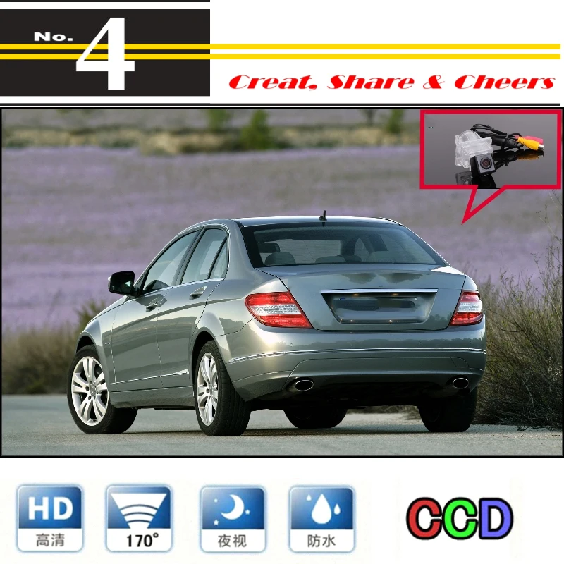 Liislee For Mercedes Benz C Class MB W204 Car Camera High Quality Rear View Back Up Camera For PAL  NTSC CCD + RCA (1)