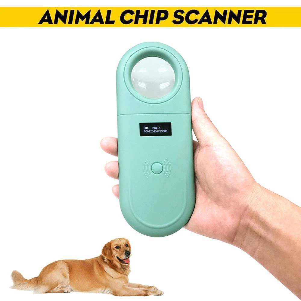 Kecheer Digital Pet Scanner OLED Display Animal Pet ID Reader Chip Transponder Portable for ISO11784//5 USB Handheld Microchip Scanner for Dog Cat Horse
