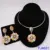 Fashion Nigerian Woman Wedding African Beads Jewelry Set Gold Color Fashion Dubai Gold Color Bridal Gift 18