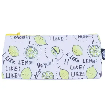 

Cute Pencil Case Bag Pen Holder Purse Bag Office School Stationary Cosmetic Bag Mango pattern