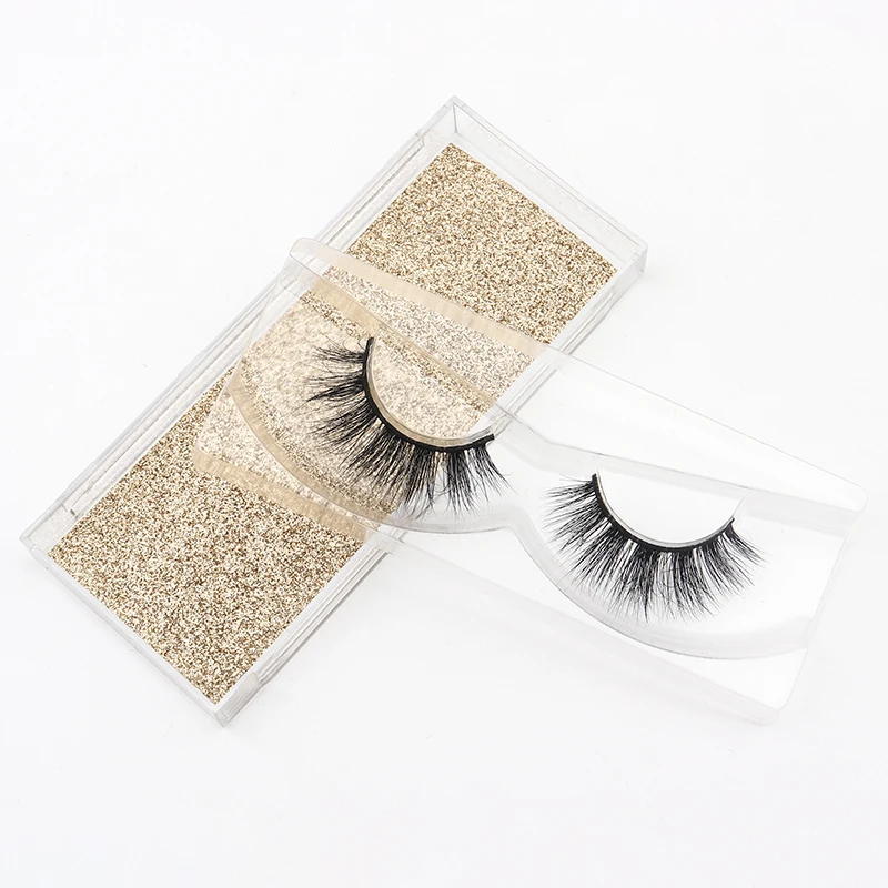 

A Pair of Natural Mink False Eyelashes Dramatic Thick False Eyelashes Makeup Tools Beauty Extension Kit Wholesale