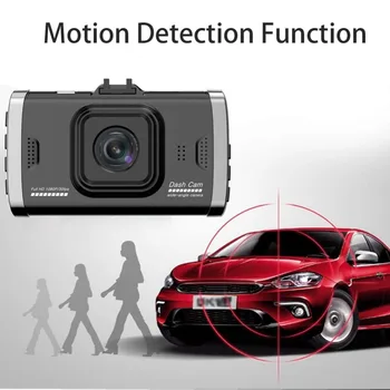 

Car Driving Recorder Dvr Camera USB Connector Vehicle Hd Night Vision Dashboard Camera 3-In Lcd Screen Loop Recording Function